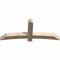Ekena Millwork Bellingham Smooth Timber Gable Bracket, Douglas Fir, 72"W x 30"H x 5 1/2"D x 5 1/2"F, 10/12 Pitch GBW072X30X0606BEL00SDF - alternate 3